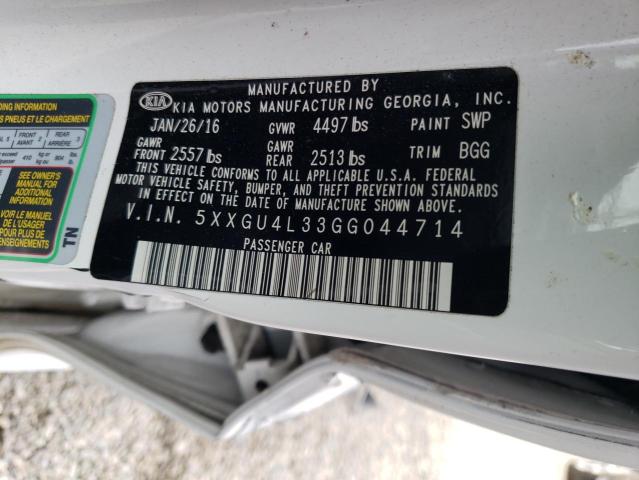 5XXGU4L33GG044714 KIA OPTIMA EX