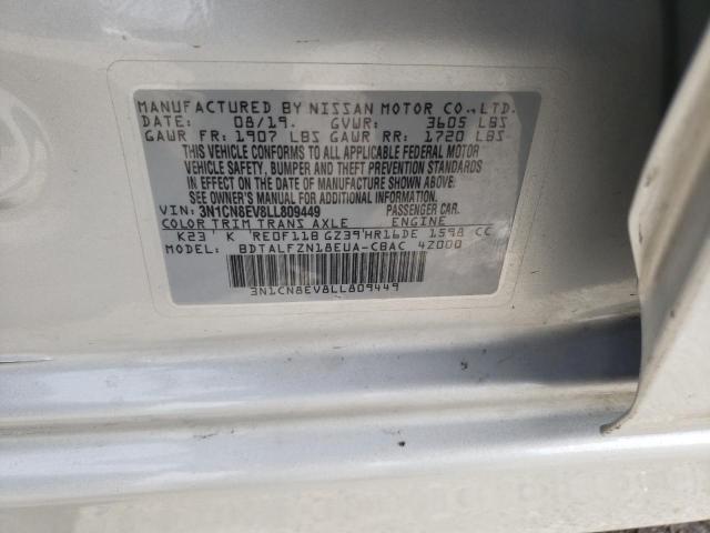 3N1CN8EV8LL809449 Nissan VERSA SV