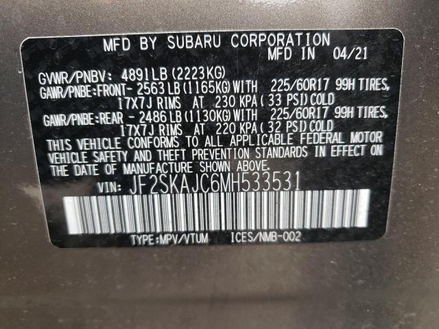 JF2SKAJC6MH533531 Subaru Forester Premium