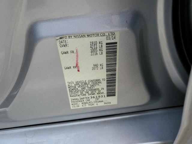 1N4AL3AP7EN361931 Nissan ALTIMA 2.5