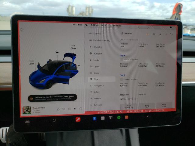 5YJ3E1EC0NF347781 Tesla MODEL 3