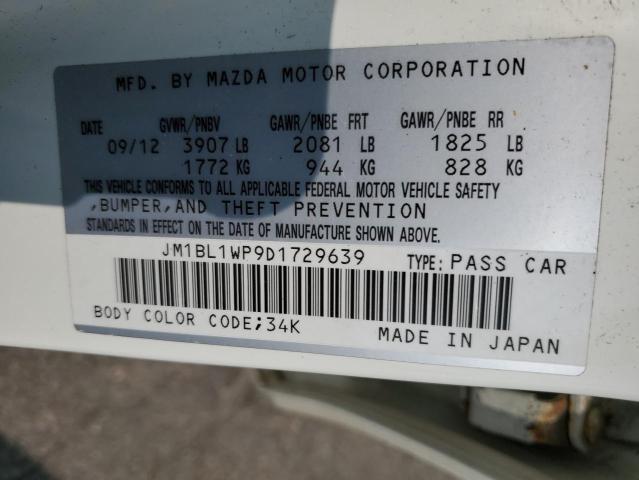 JM1BL1WP9D1729639 | 2013 Mazda 3 i