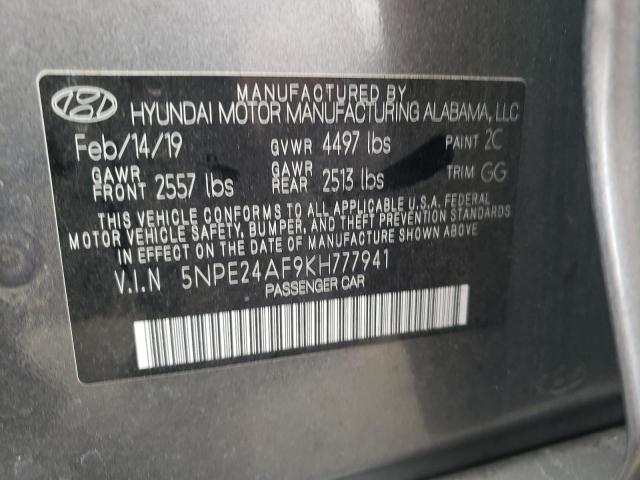 2019 HYUNDAI SONATA SE - 5NPE24AF9KH777941