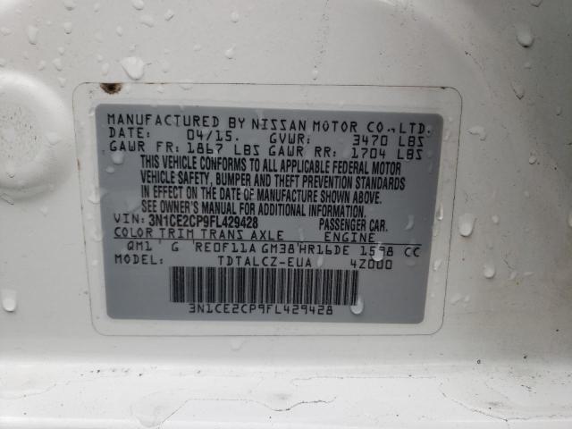 3N1CE2CP9FL429428 Nissan Versa Note S