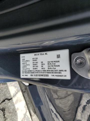 5YJ3E1EB7NF322920 Tesla MODEL 3