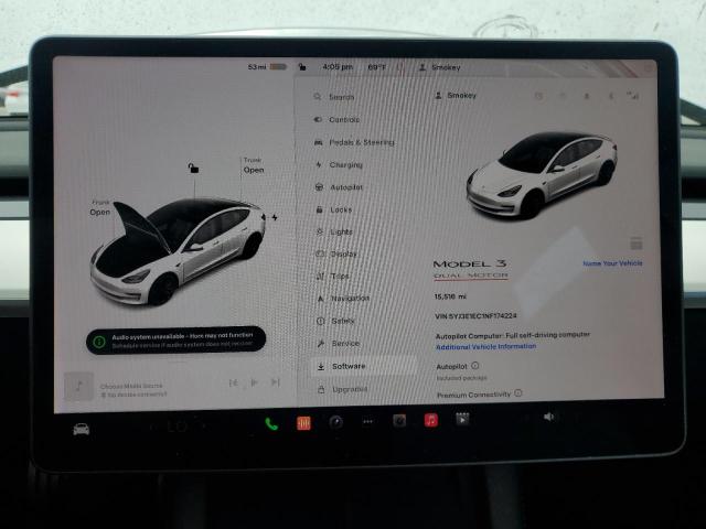 5YJ3E1EC1NF174224 Tesla MODEL 3