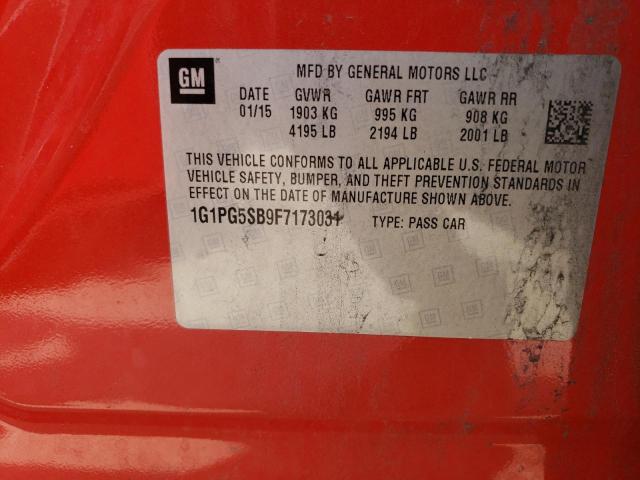 2015 CHEVROLET CRUZE LTZ - 1G1PG5SB9F7173031