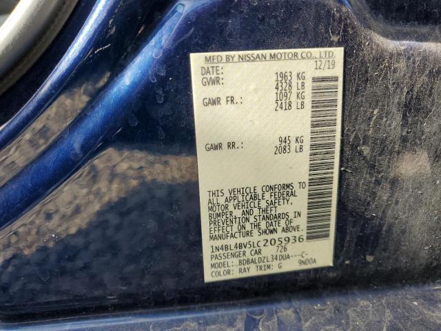 1N4BL4BV5LC205936 Nissan ALTIMA S