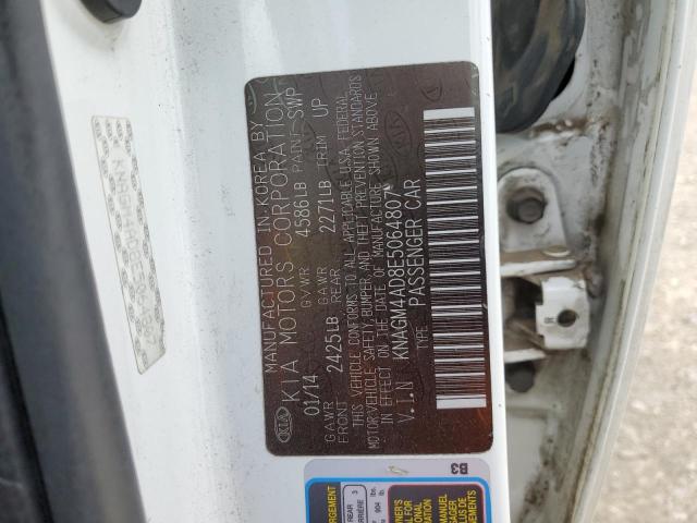 KNAGM4AD8E5064807 KIA OPTIMA HYBRID