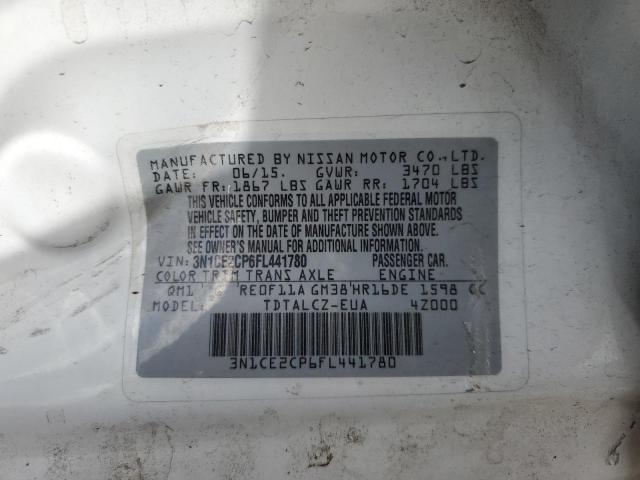 3N1CE2CP6FL441780 Nissan Versa Note S