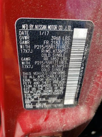 2017 NISSAN JUKE S - JN8AF5MR0HT704917