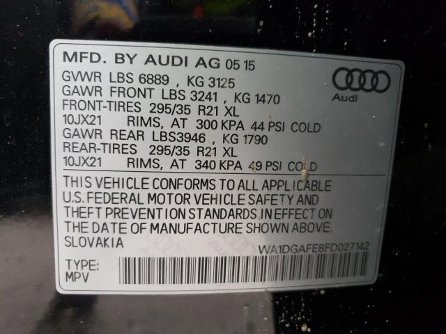 WA1DGAFE8FD027142 2015 AUDI Q7, photo no. 13