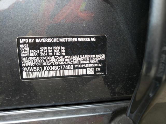 BMW 330I 2022 3MW5R1J0XN8C77488 Image 12