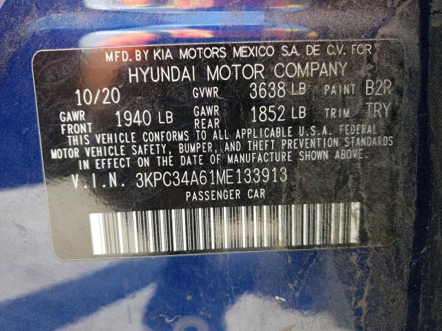 2021 HYUNDAI ACCENT LIM - 3KPC34A61ME133913