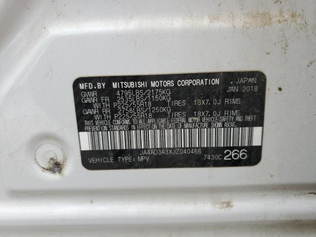 JA4AD3A3XJZ040466 Mitsubishi Outlander Se