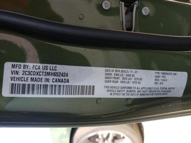 2C3CDXCT3MH652424 Dodge CHARGER R/T