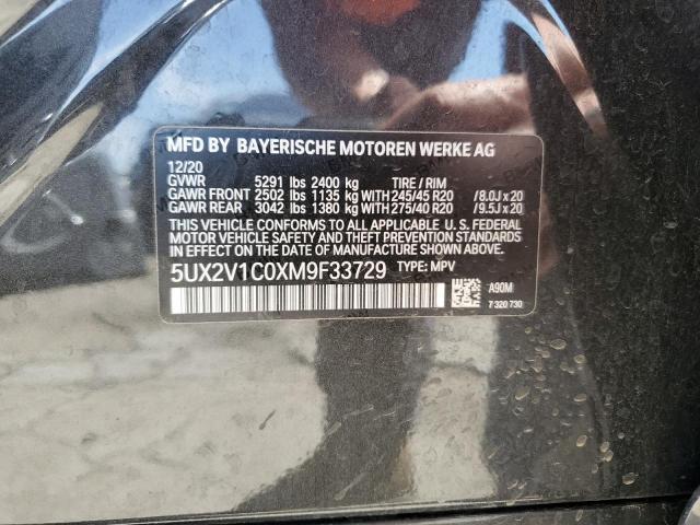 2021 BMW X4 XDRIVE3 - 5UX2V1C0XM9F33729