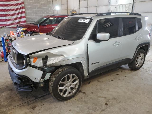 Salvage cars for sale from Copart Columbia, MO: 2017 Jeep Renegade Latitude