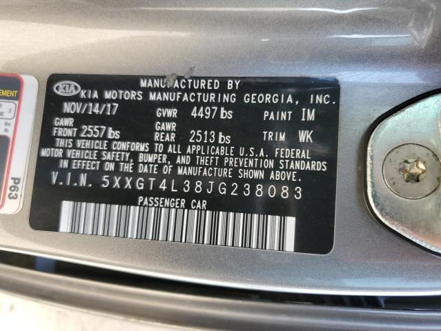 5XXGT4L38JG238083 KIA Optima Lx