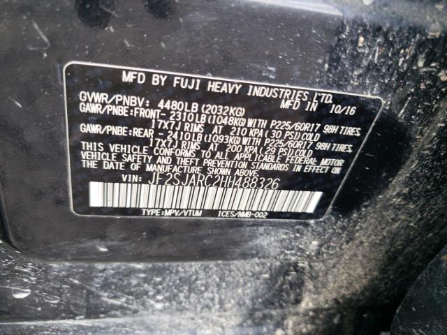 JF2SJARC2HH488326 Subaru Forester 2.5i Limited