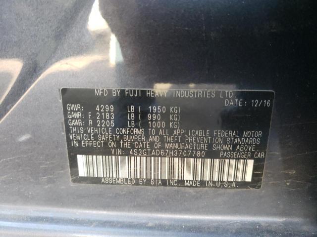 4S3GTAD67H3707780 Subaru Impreza Premium Plus