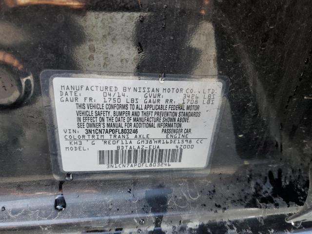 3N1CN7AP0FL803246 Nissan VERSA S