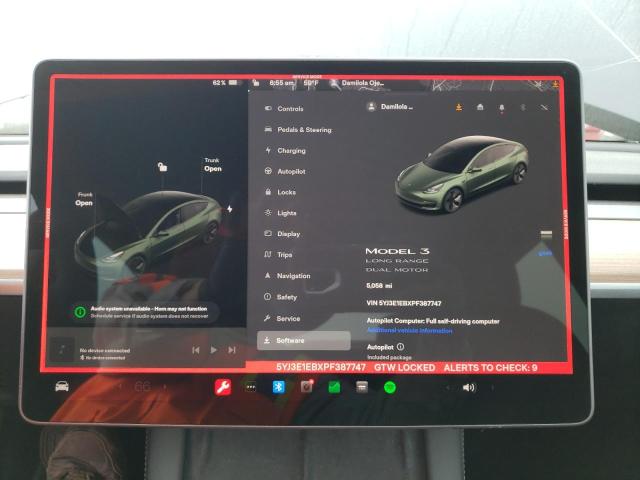 5YJ3E1EBXPF387747 Tesla MODEL 3