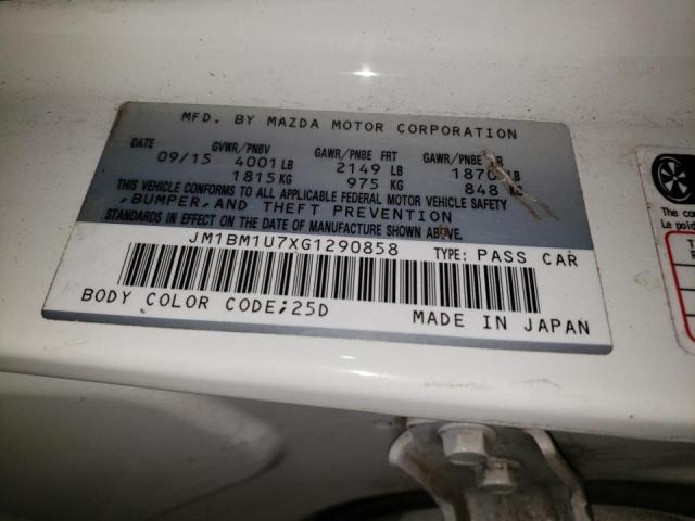 JM1BM1U7XG1290858 Mazda 3 SPORT