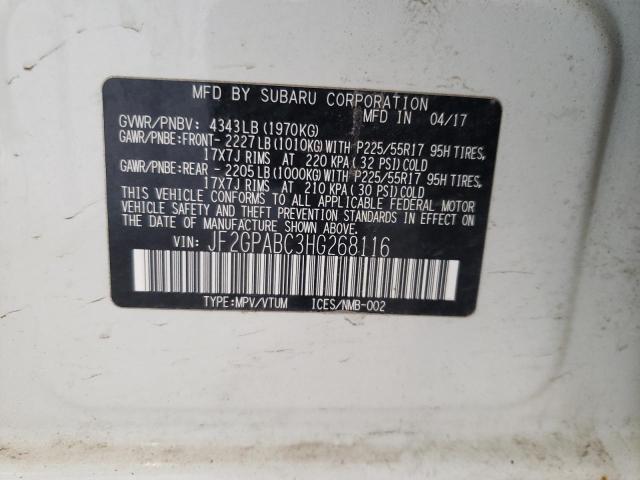 JF2GPABC3HG268116 Subaru Crosstrek Premium
