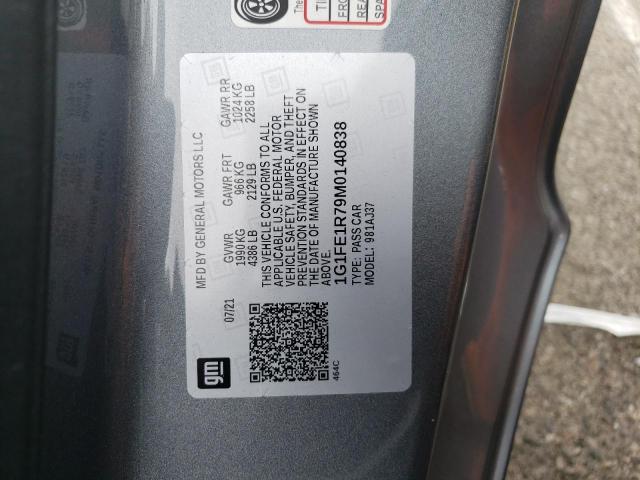 2021 CHEVROLET CAMARO LZ - 1G1FE1R79M0140838