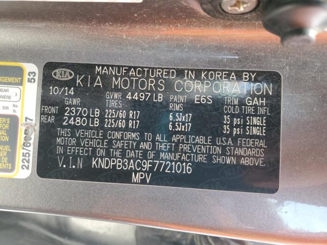 KNDPB3AC9F7721016 KIA Sportage Lx