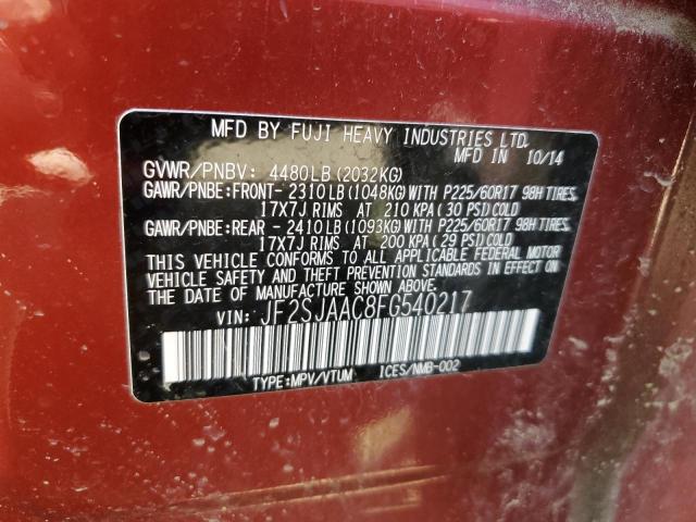 JF2SJAAC8FG540217 Subaru Forester 2.5i