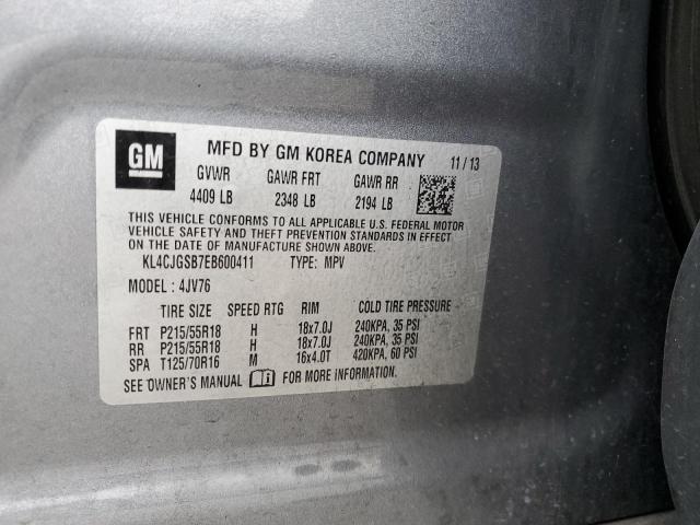 KL4CJGSB7EB600411 Buick Encore