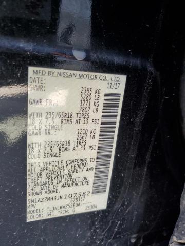 5N1AZ2MH3JN107582 Nissan MURANO S