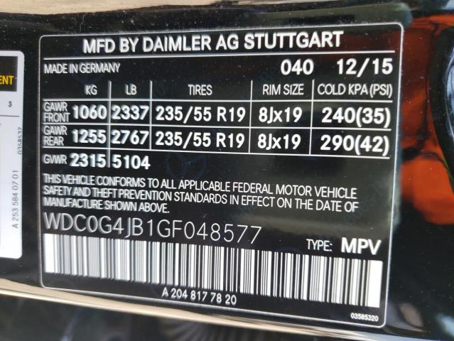 WDC0G4JB1GF048577 Mercedes-Benz GLC 300