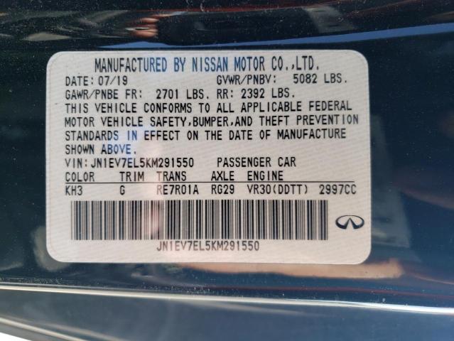 2019 INFINITI Q60 PURE - JN1EV7EL5KM291550