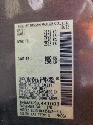 1N4AA5AP9EC441003 Nissan MAXIMA S