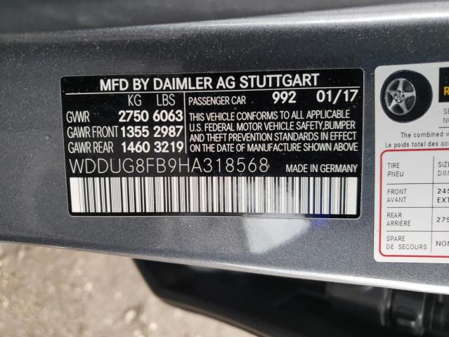 2017 MERCEDES-BENZ S 550 4MAT - WDDUG8FB9HA318568