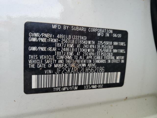 2020 SUBARU FORESTER S - JF2SKARC2LH562186