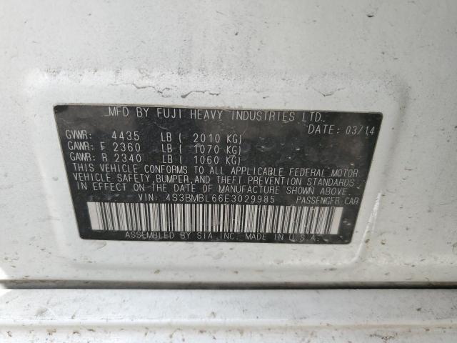 4S3BMBL66E3029985 Subaru Legacy 2.5i Limited