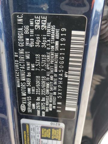 5XYPH4A50GG111919 KIA SORENTO EX