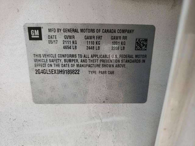 2017 BUICK REGAL SPOR - 2G4GL5EX0H9189822
