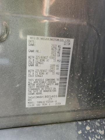 5N1AT2MV6FC805405 Nissan ROGUE S