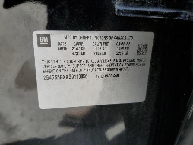 2G4GS5GXXG9110056 Buick Regal Premium