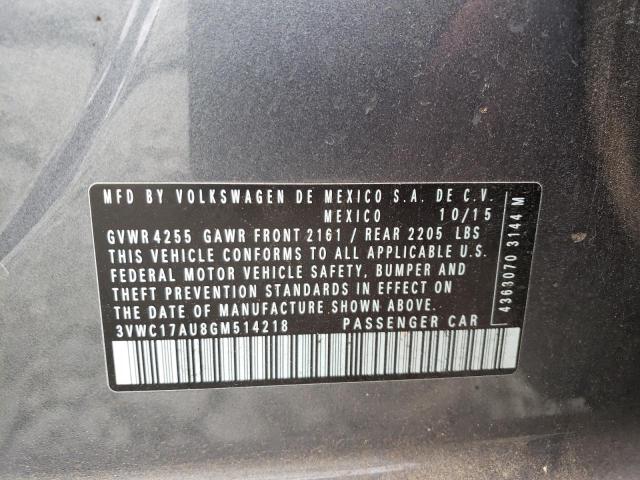 2016 VOLKSWAGEN GOLF SPORT - 3VWC17AU8GM514218