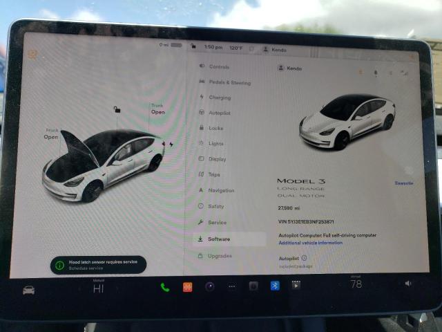 5YJ3E1EB3NF253871 Tesla MODEL 3