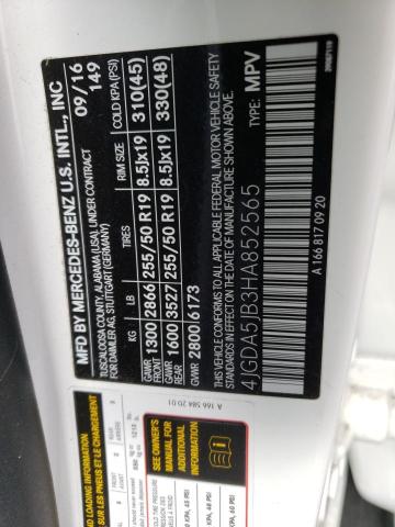 4JGDA5JB3HA852565 Mercedes-Benz GLE 350