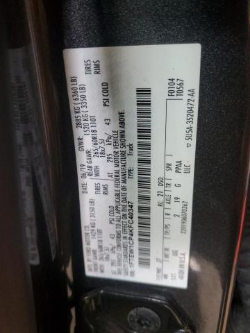 2019 FORD F-150 1FTEW1CP4KFC40347