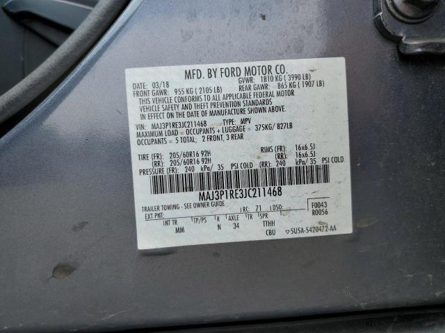 MAJ3P1RE3JC211468 Ford ECOSPORT S