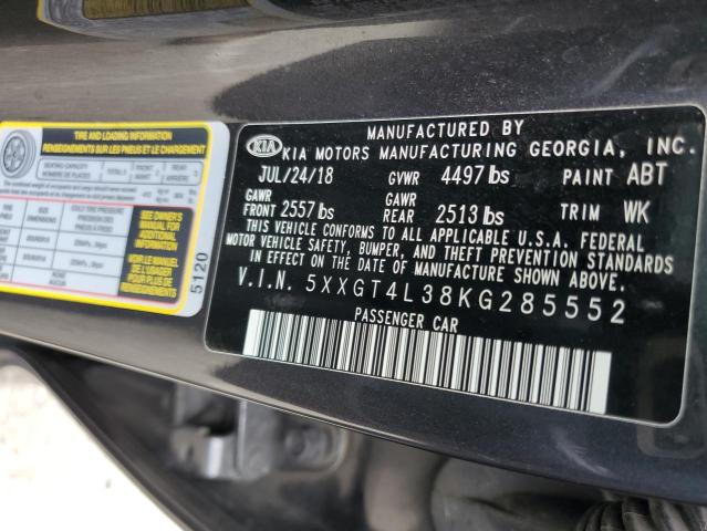 5XXGT4L38KG285552 KIA Optima Lx